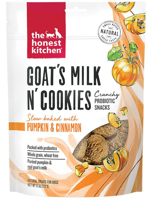 The Honest Kitchen Dog Goat's Milk N' Cookies Pumpkin & Cinnamon 8oz.