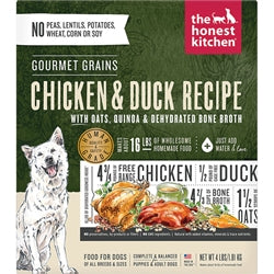 Honest Kitchen Dog Gourmet Grains Chicken & Duck 4lbs. Box