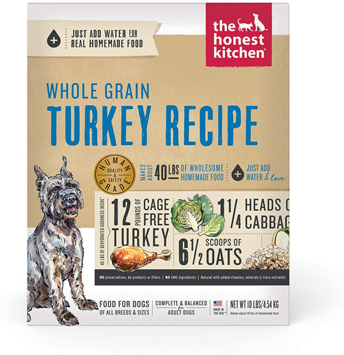 Honest Kitchen Dog Gourmet Grains Turkey & Whitefish 10lbs. Box