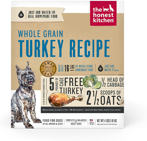 Honest Kitchen Dog Gourmet Grains Turkey & Whitefish 4lbs. Box