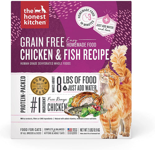 Honest Kitchen Cat Grain Free Dehydrted Chicken Whitefish 2Lb