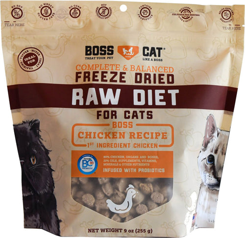 Boss Cat Freeze Dried 9oz/5 Chicken