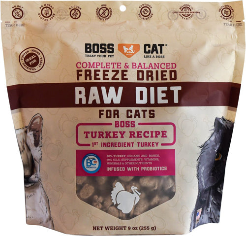 Boss Cat Freeze Dried 9oz/5 Turkey