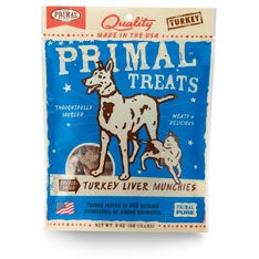 Primal Turkey Liver Munchies Freeze-Dried Dog and Cat Treats, 2-Oz. Bag