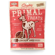 Primal Chicken Shredders Dry Roasted Dog Treats, 4-Oz. Bag