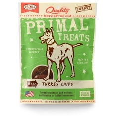 Primal Jerky Turkey Chips Dog Treats, 3-Oz. Bag