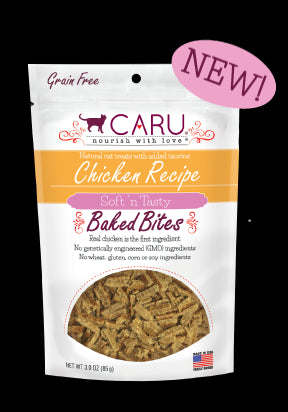 Caru Cat Natural Chicken Recipe Bites 3Oz.