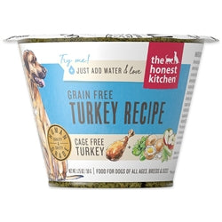 The Honest Kitchen Dog Grain Free Turkey 1.75 Oz. Cup (Case Of 12)