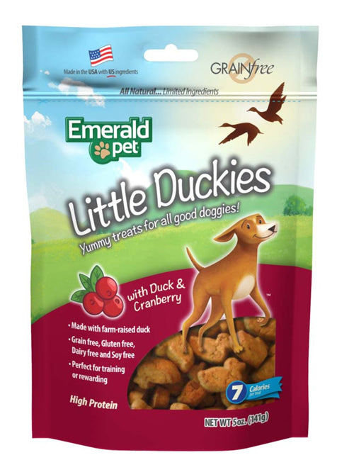 Emerald Pet Little Duckies and Cranberry Dog Treats 5 oz