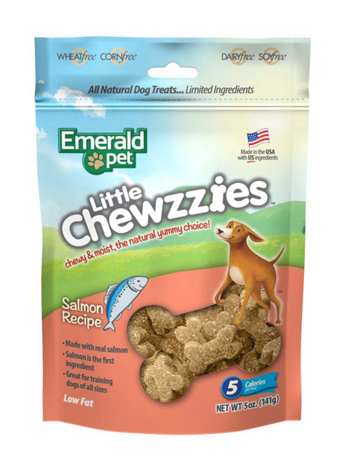 Emerald Pet Little Chewzzies Salmon Dog Treats 5 oz