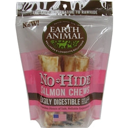 Earth Animal No Hide Salmon Chews Dog Treats, Medium 2Pack