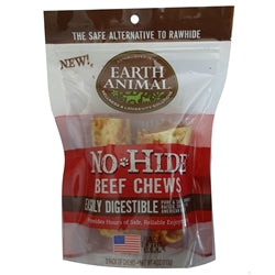 Earth Animal No Hide Beef Chews Dog Treats,Small , 2 Pack