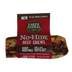 Earth Animal No Hide Beef Chews Dog Treats, 4inches (24 Counter Box)