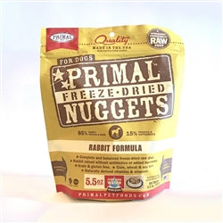 Primal Pet Foods Freeze Dried Food For Dogs 5.5Oz Rabbit