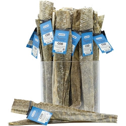 Icelandic+ Dog Cod Short Skin Strips 36 Pieces Display