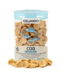 Icelandic+ Mini Cod Fish Chips For Training / Small Dogs 2Oz Tube