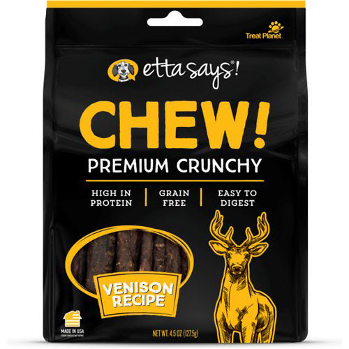 Etta Says Chew! Premium Crunchy Venison Chew, Wt 4.5Oz