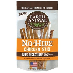 Earth Animal No Hide Chicken Stix Dog Treats, 10 Pack