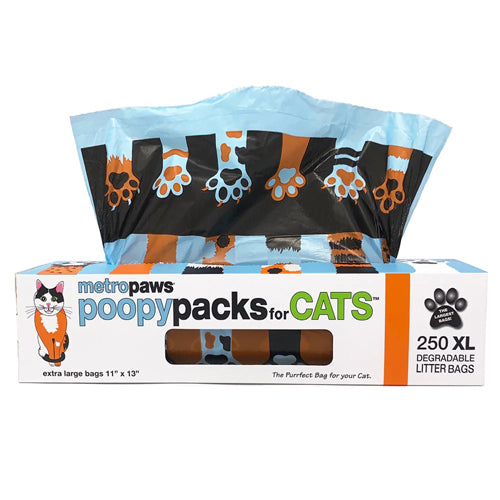 Metro Paws Poopy Packs Cat Orange