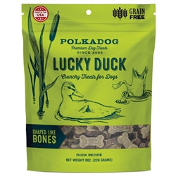 Polka Dog Bakery Dog Lucky Duck Bones 8Oz