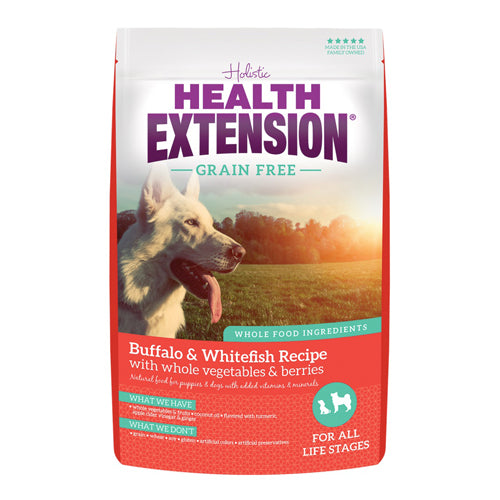 Health Extension Grain Free ~ Buffalo & Whitefish  4lb