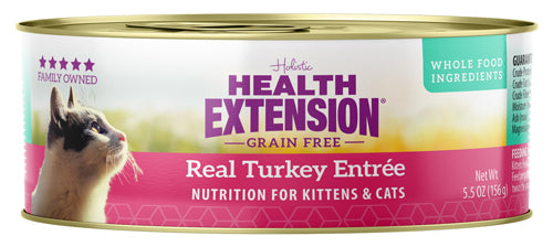 Health Extension Turkey Entrée Cat Food 5.5oz (Case of 24)