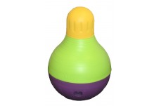 Starmark BobALot Treat Dispensing Dog Toy Purple/Green/Yellow, 1ea/LG