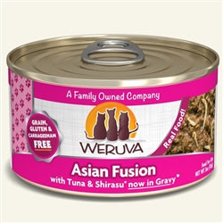 Weruva Cat Asian Fusion with Tuna & Shirasu in Gravy 3oz.(Case Of 24)