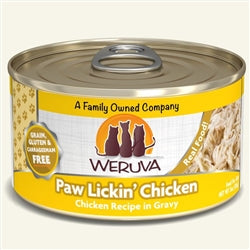 Weruva Cat Paw Lickin? Chicken Chicken Recipe in Gravy 3oz. Case Of 24