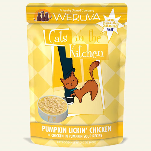 Cats In The Kitchen Pumpkin Lickin' Chicken in Pumpkin Soup 3oz. Pouch (Case Of 12)