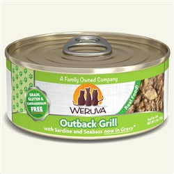 Weruva Cat Outback Grill with Sardine and Seabass in Gravy 5.5oz. Case Of 24