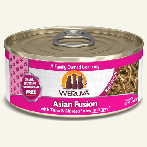 Weruva Cat Asian Fusion with Tuna & Shirasu in Gravy 5.5oz. Case Of 24