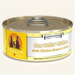 Weruva Dog Paw Lickin? Chicken with Chicken Breast in Gravy 5.5oz. Case Of 24