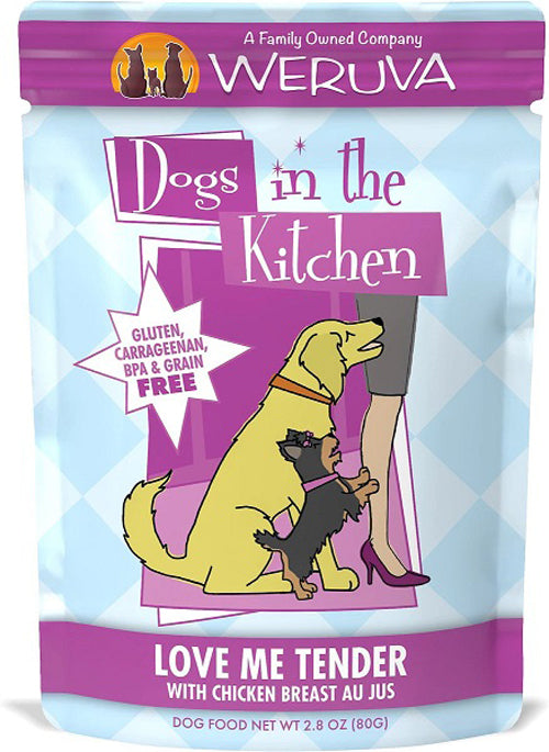 Dogs In The Kitchen Dog Love Me Tender with Chicken Breast Au Jus 2.8oz. Pouch (Case Of 12)