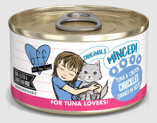 BFF Cat Tuna & Chicken Chuckles Dinner in Gel?e 5.5oz. (Case Of 24)