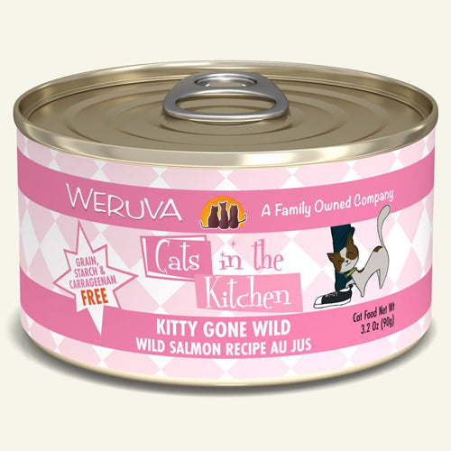 Cats In The Kitchen Kitty Gone Wild - Wild Salmon Recipe 3.2oz. (Case Of 24)