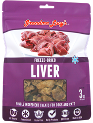 Grandma Lucys Dog Freeze Dried Liver Treat 3 Oz..