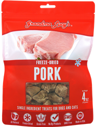 Grandma Lucys Dog Freeze Dried Pork Treat 4 Oz..