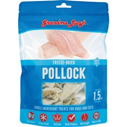 Grandma Lucy's Dog Cat Freeze-Dried Singles Pollock 1.5oz.