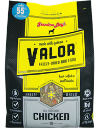 Grandma Lucys Dog Valor Freeze-Dried, Grain Free Chicken Quinoa 10 Lbs.