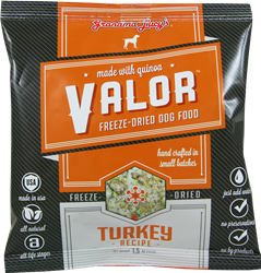 Grandma Lucys Dog Valor Freeze-Dried, Grain Free Turkey Quinoa 10 Lbs.