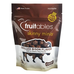 Fruitables Skinny Minis Soft Dog Treats-Grilled Bison, 1ea/5 oz