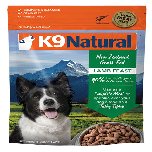K9 Natural Dog Freeze Dried Lamb 4 Lbs