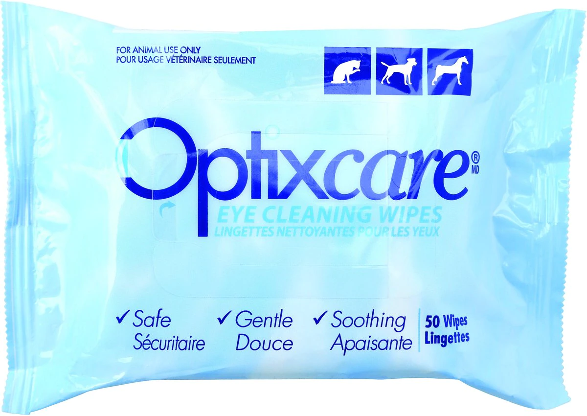 Optixcare Dog & Cat Eye Cleaning Wipes, 50 count